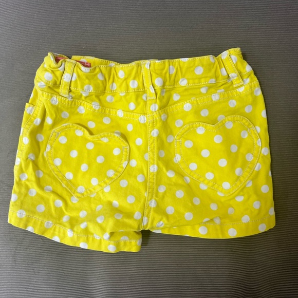Mini Boden girls size 8 yellow Polka dot shorts - Picture 3 of 3